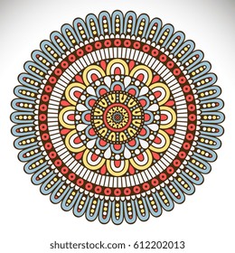 Flower Mandalas. Vintage decorative elements. Oriental pattern, vector illustration. Islam, Arabic, Indian, turkish, pakistan, chinese, ottoman motifs