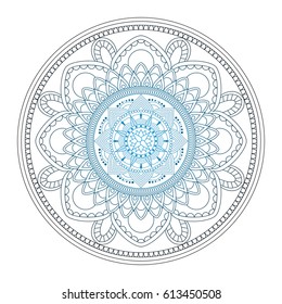 Flower Mandalas. Vintage decorative elements. Oriental pattern, vector illustration. Islam, Arabic, Indian, turkish, pakistan, chinese, ottoman motifs