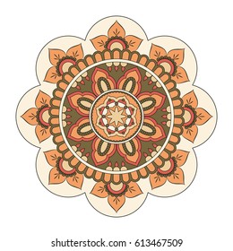 Flower Mandalas. Vintage decorative elements. Oriental pattern, vector illustration. Islam, Arabic, Indian, turkish, pakistan, chinese, ottoman motifs