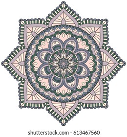 Flower Mandalas. Vintage decorative elements. Oriental pattern, vector illustration. Islam, Arabic, Indian, turkish, pakistan, chinese, ottoman motifs