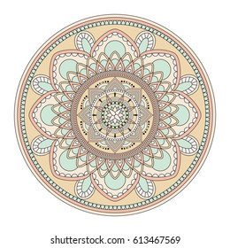 Flower Mandalas. Vintage decorative elements. Oriental pattern, vector illustration. Islam, Arabic, Indian, turkish, pakistan, chinese, ottoman motifs