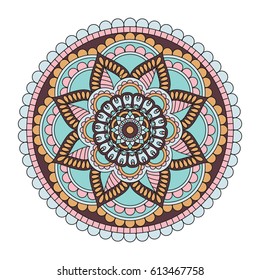Flower Mandalas. Vintage decorative elements. Oriental pattern, vector illustration. Islam, Arabic, Indian, turkish, pakistan, chinese, ottoman motifs