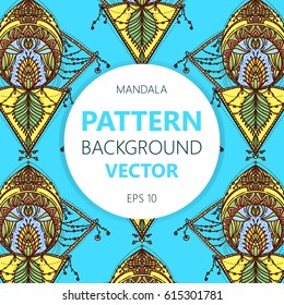 Flower Mandalas. Vintage decorative elements. Oriental pattern, vector illustration. Islam, Arabic, Indian turkish pakistan chinese ottoman motifs