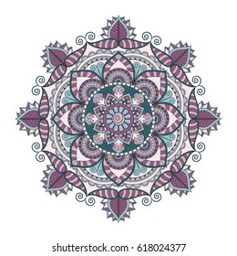 Flower Mandalas. Vintage decorative elements. Oriental pattern, vector illustration. Islam, Arabic, Indian, turkish, pakistan, chinese, ottoman motifs