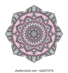 Flower Mandalas. Vintage decorative elements. Oriental pattern, vector illustration. Islam, Arabic, Indian, turkish, pakistan, chinese, ottoman motifs