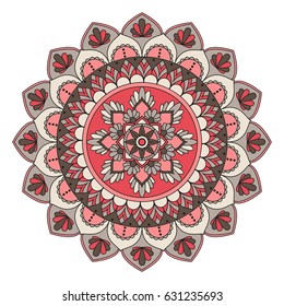 Flower Mandalas. Vintage decorative elements. Oriental pattern, vector illustration. Islam, Arabic, Indian, turkish, pakistan, chinese, ottoman motifs