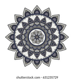 Flower Mandalas. Vintage decorative elements. Oriental pattern, vector illustration. Islam, Arabic, Indian, turkish, pakistan, chinese, ottoman motifs