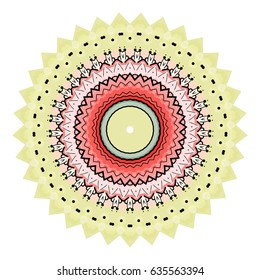 Flower Mandalas. Vintage decorative elements. Oriental pattern, vector illustration. Hand drawn background. Islam, Arabic, Indian ottoman motifs