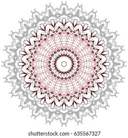 Flower Mandalas. Vintage decorative elements. Oriental pattern, vector illustration. Hand drawn background. Islam, Arabic, Indian ottoman motifs