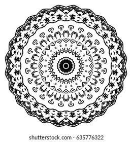 Flower Mandalas. Vintage decorative elements. Oriental pattern, vector illustration. Hand drawn background. Islam, Arabic, Indian ottoman motifs