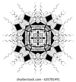 Flower Mandalas. Vintage decorative elements. Oriental pattern, vector illustration. Hand drawn background. Islam, Arabic, Indian ottoman motifs