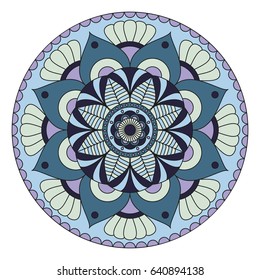 Flower Mandalas. Vintage decorative elements. Oriental pattern, vector illustration. Islam, Arabic, Indian, turkish, pakistan, chinese, ottoman motifs