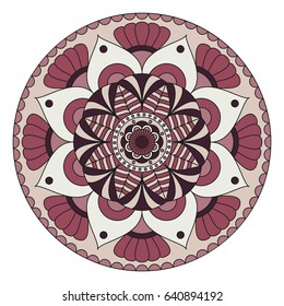 Flower Mandalas. Vintage decorative elements. Oriental pattern, vector illustration. Islam, Arabic, Indian, turkish, pakistan, chinese, ottoman motifs