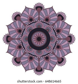Flower Mandalas. Vintage decorative elements. Oriental pattern, vector illustration. Islam, Arabic, Indian, turkish, pakistan, chinese, ottoman motifs
