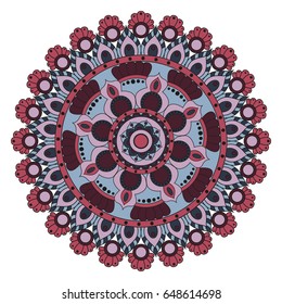 Flower Mandalas. Vintage decorative elements. Oriental pattern, vector illustration. Islam, Arabic, Indian, turkish, pakistan, chinese, ottoman motifs