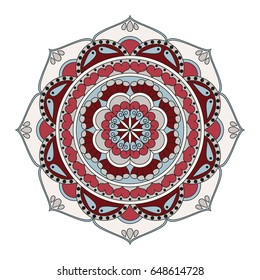 Flower Mandalas. Vintage decorative elements. Oriental pattern, vector illustration. Islam, Arabic, Indian, turkish, pakistan, chinese, ottoman motifs