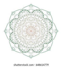 Flower Mandalas. Vintage decorative elements. Oriental pattern, vector illustration. Islam, Arabic, Indian, turkish, pakistan, chinese, ottoman motifs