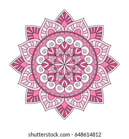 Flower Mandalas. Vintage decorative elements. Oriental pattern, vector illustration. Islam, Arabic, Indian, turkish, pakistan, chinese, ottoman motifs