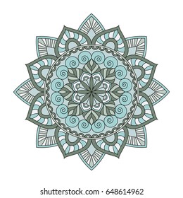 Flower Mandalas. Vintage decorative elements. Oriental pattern, vector illustration. Islam, Arabic, Indian, turkish, pakistan, chinese, ottoman motifs