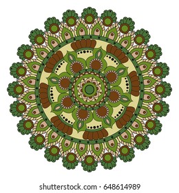 Flower Mandalas. Vintage decorative elements. Oriental pattern, vector illustration. Islam, Arabic, Indian, turkish, pakistan, chinese, ottoman motifs