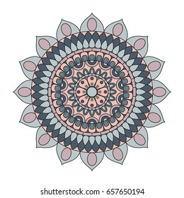 Flower Mandalas. Vintage decorative elements. Oriental pattern, vector illustration. Islam, Arabic, Indian, turkish, pakistan, chinese, ottoman motifs