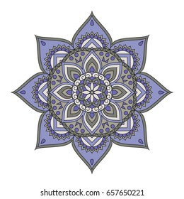 Flower Mandalas. Vintage decorative elements. Oriental pattern, vector illustration. Islam, Arabic, Indian, turkish, pakistan, chinese, ottoman motifs