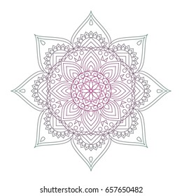 Flower Mandalas. Vintage decorative elements. Oriental pattern, vector illustration. Islam, Arabic, Indian, turkish, pakistan, chinese, ottoman motifs