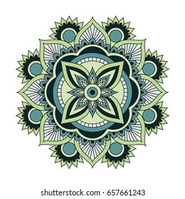 Flower Mandalas. Vintage decorative elements. Oriental pattern, vector illustration. Islam, Arabic, Indian, turkish, pakistan, chinese, ottoman motifs