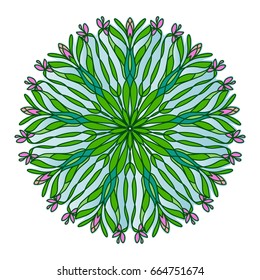 Flower Mandalas. Vintage decorative elements. Oriental pattern, vector illustration. Islam, Arabic, Indian, turkish, pakistan, chinese, ottoman motifs