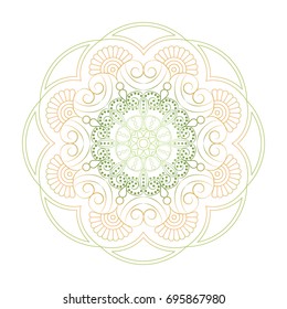 Flower Mandalas. Vintage decorative elements. Oriental pattern, vector illustration. Islam, Arabic, Indian, turkish, pakistan, chinese, ottoman motifs