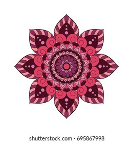 Flower Mandalas. Vintage decorative elements. Oriental pattern, vector illustration. Islam, Arabic, Indian, turkish, pakistan, chinese, ottoman motifs