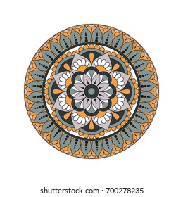 Flower Mandalas. Vintage decorative elements. Oriental pattern, vector illustration. Islam, Arabic, Indian, turkish, pakistan, chinese, ottoman motifs