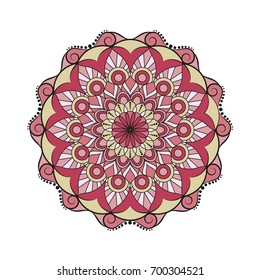 Flower Mandalas. Vintage decorative elements. Oriental pattern, vector illustration. Islam, Arabic, Indian, turkish, pakistan, chinese, ottoman motifs