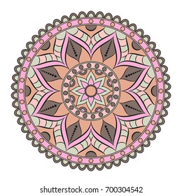 Flower Mandalas. Vintage decorative elements. Oriental pattern, vector illustration. Islam, Arabic, Indian, turkish, pakistan, chinese, ottoman motifs