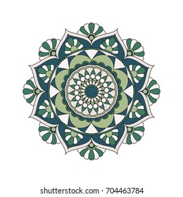 Flower Mandalas. Vintage decorative elements. Oriental pattern, vector illustration. Islam, Arabic, Indian, turkish, pakistan, chinese, ottoman motifs