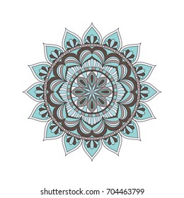 Flower Mandalas. Vintage decorative elements. Oriental pattern, vector illustration. Islam, Arabic, Indian, turkish, pakistan, chinese, ottoman motifs