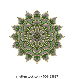 Flower Mandalas. Vintage decorative elements. Oriental pattern, vector illustration. Islam, Arabic, Indian, turkish, pakistan, chinese, ottoman motifs