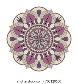 Flower Mandalas. Vintage decorative elements. Oriental pattern, vector illustration. Islam, Arabic, Indian, turkish, pakistan, chinese, ottoman motifs