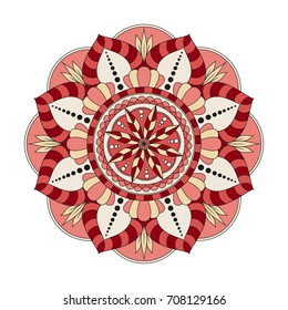 Flower Mandalas. Vintage decorative elements. Oriental pattern, vector illustration. Islam, Arabic, Indian, turkish, pakistan, chinese, ottoman motifs