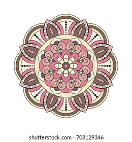 Flower Mandalas. Vintage decorative elements. Oriental pattern, vector illustration. Islam, Arabic, Indian, turkish, pakistan, chinese, ottoman motifs