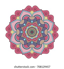 Flower Mandalas. Vintage decorative elements. Oriental pattern, vector illustration. Islam, Arabic, Indian, turkish, pakistan, chinese, ottoman motifs
