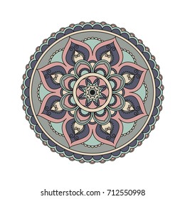 Flower Mandalas. Vintage decorative elements. Oriental pattern, vector illustration. Islam, Arabic, Indian, turkish, pakistan, chinese, ottoman motifs