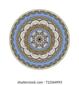 Flower Mandalas. Vintage decorative elements. Oriental pattern, vector illustration. Islam, Arabic, Indian, turkish, pakistan, chinese, ottoman motifs