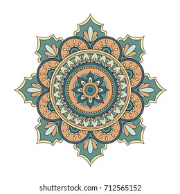 Flower Mandalas. Vintage decorative elements. Oriental pattern, vector illustration. Islam, Arabic, Indian, turkish, pakistan, chinese, ottoman motifs