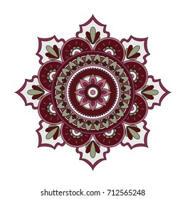 Flower Mandalas. Vintage decorative elements. Oriental pattern, vector illustration. Islam, Arabic, Indian, turkish, pakistan, chinese, ottoman motifs