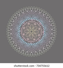 Flower Mandalas. Vintage decorative elements. Oriental pattern, vector illustration. Islam, Arabic, Indian, turkish, pakistan, chinese, ottoman motifs