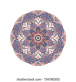 Flower Mandalas. Vintage decorative elements. Oriental pattern, vector illustration. Islam, Arabic, Indian, turkish, pakistan, chinese, ottoman motifs