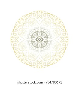 Flower Mandalas. Vintage decorative elements. Oriental pattern, vector illustration. Islam, Arabic, Indian, turkish, pakistan, chinese, ottoman motifs