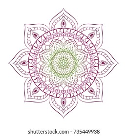 Flower Mandalas. Vintage decorative elements. Oriental pattern, vector illustration. Islam, Arabic, Indian, turkish, pakistan, chinese, ottoman motifs