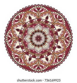 Flower Mandalas. Vintage decorative elements. Oriental pattern, vector illustration. Islam, Arabic, Indian, turkish, pakistan, chinese, ottoman motifs
